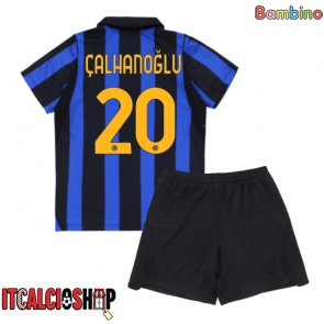 Inter Milan Hakan Calhanoglu #20 Prima Maglia Bambino 2026-27 Manica Corta (+ Pantaloni corti)